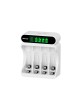 Beston CB-4 4-Slot LCD Screen Display Fast Charging Charger For AA/AAA 1.2V usb type-c